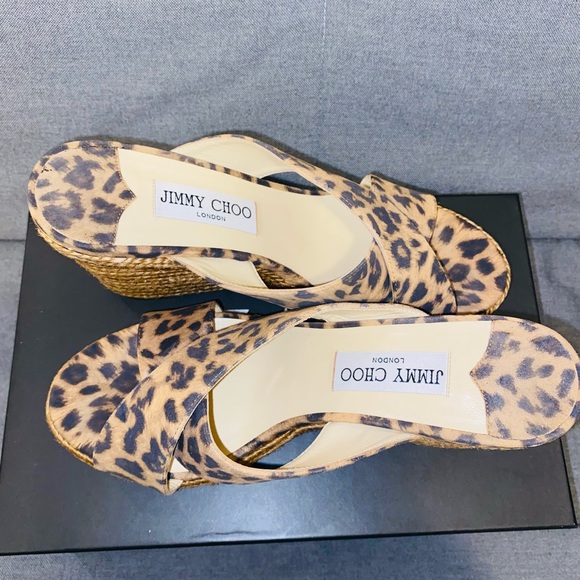 Jimmy Choo Dovina Leopard Wedge (NWT)! - Picture 6 of 9